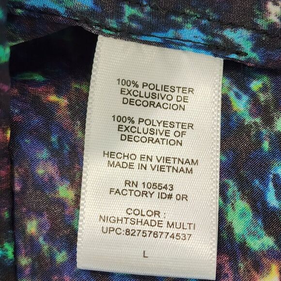 Derek Lam for Design Nation Nightshade Rio De Janeiro Peplum Splatter Top sz L - Picture 4 of 13